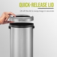 thumbnail image 3 of Simpli-Magic 80 Liter/21 Gallon Open Top Trash Can, Commercial Grade, Stainless Steel, 3 of 6