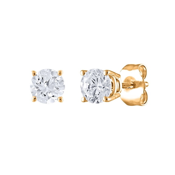 0.70 CT. T.W. Round Diamond Stud Earrings in 14K Gold