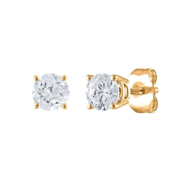 0.70 CT. T.W. Round Diamond Stud Earrings in 14K Gold