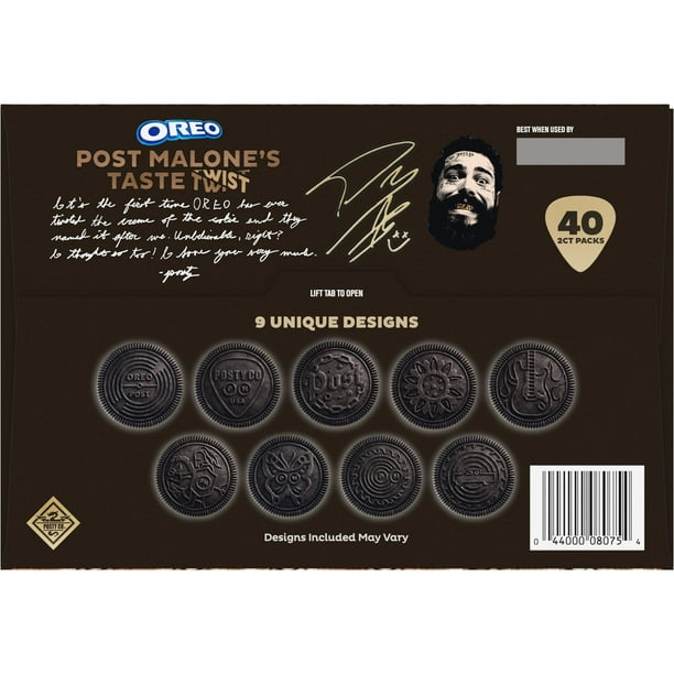 Post Malone & OREO Double Stuf Cookies Variety Pack, 1.02 oz