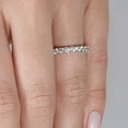 thumbnail image 5 of Round Cut Semi Eternity Diamond Band in 14K Gold, 5 of 7