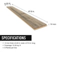 thumbnail image 13 of Select Surfaces Aspen Waterproof AC5 Laminate Flooring 14 mm Thick 6.22 in. W x 47.60 in. L (12.34 sq. ft. / carton), 13 of 14
