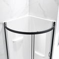 thumbnail image 9 of Breeze 36” x 36” x 77” Corner Shower Kit with Clear Glass, Walls, Base and Hardware, 9 of 20