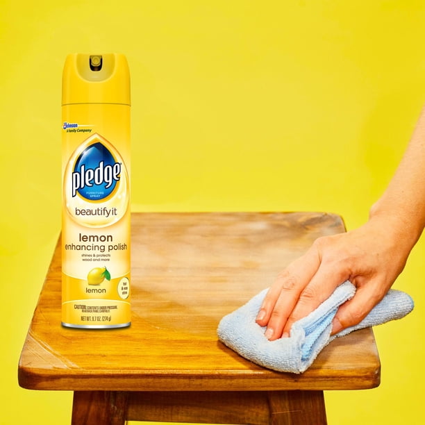 Pledge Furniture Enhancing Polish Spray, Lemon, 3ct., 29 oz