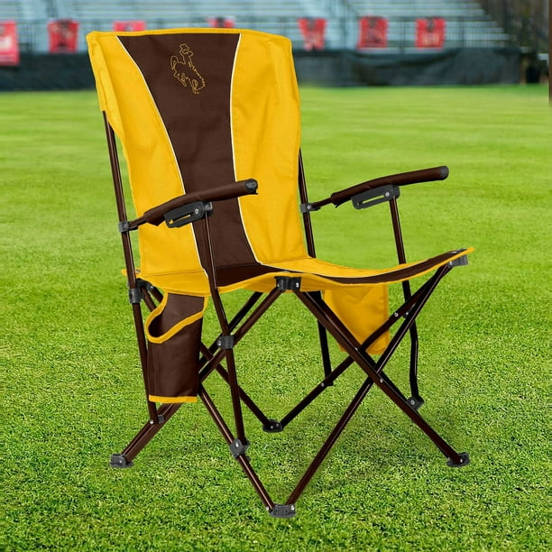 Logo Brands Wyoming Cowboys Hard Arm Chair