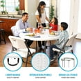 thumbnail image 5 of Lifetime 48" Fold-in-Half Round Commercial Grade Table, White Granite , 5 of 12