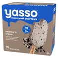 thumbnail image 1 of Yasso Cookies 'N Cream Frozen Greek Yogurt Bars, 3.5 fl. oz., 15 ct., 1 of 6