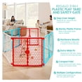 thumbnail image 6 of Regalo 6-Panel Super Wide 2-in-1 Baby Gate and Play Yard, 6 of 9