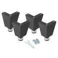 thumbnail image 1 of Seville Classics UltraHD 6" Tall Leveling Feet with Rubber Base, Set of 4 or 6, 1 of 5