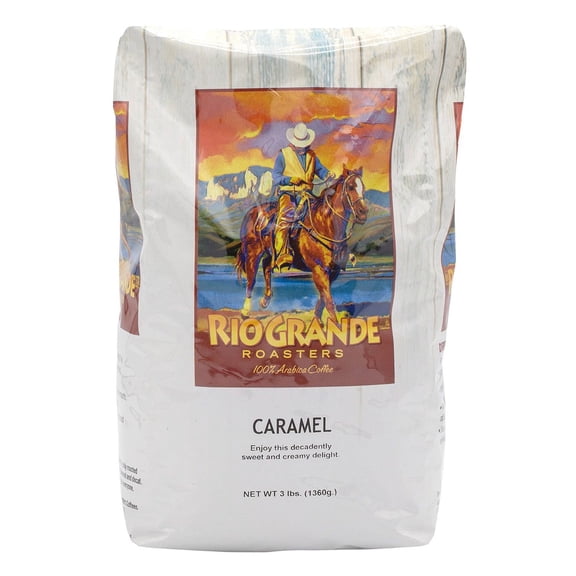 Rio Grande Roasters Whole Bean Coffee, Caramel, 48 oz.