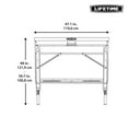thumbnail image 11 of Lifetime Wall-Mounted Powder-Coated Folding Work Table, 11 of 12