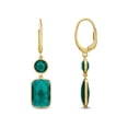 thumbnail image 3 of Multi-Gemstone Dangle Earrings in 14K Gold, 3 of 6