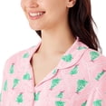 thumbnail image 4 of DreamMark Women's 2-Piece Holiday Notch Collar Pajama Set, 4 of 12