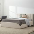 thumbnail image 2 of Newfield Grounded Upholstered Platform Bed with Headboard, Assorted Sizes and Colors, 2 of 5