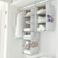 thumbnail image 2 of We Think Storage Set of 4 Attachable Three-Shelf Hanging Closet Organizers, Assorted Colors, 2 of 6