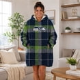 thumbnail image 4 of Pegasus Sports Seattle Seahawks Wearable Sherpa Throw, 4 of 6