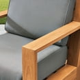 thumbnail image 3 of Member's Mark Newport Teak Swivel Deep Seating Set with Sunbrella Fabric, 3pc, 3 of 7