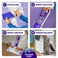 thumbnail image 3 of Swiffer PowerMop Multi-Surface Mopping Kit, Lavender, 10 pads + 2 refills, 3 of 8