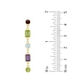 thumbnail image 5 of Multi-Gemstone Station Earrings in 14K Gold, 5 of 5