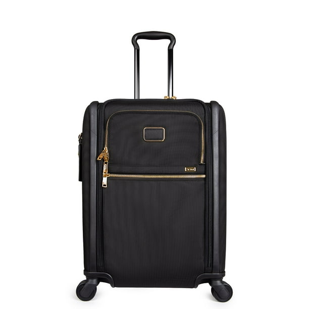 TUMI Alpha Continental Dual Access 4-Wheeled Carry-On, Black/Gold