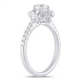 thumbnail image 3 of 1.40 C.T. TW Round Cut Floral Halo Diamond Ring in 14K Gold, 3 of 6