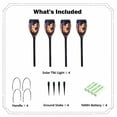 thumbnail image 8 of Deck Impressions Hummingbird Solar Tiki with Flame Effect Lights, 4-Pack, 8 of 9