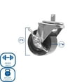 thumbnail image 2 of Seville Classics UltraHD 3" Rolling Swivel Wheels (Set of 4, 2 Locking), 2 of 7