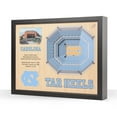 thumbnail image 1 of YouTheFan North Carolina Tar Heels 25-Layer Basketball Stadium View 3D Wall Art, 1 of 5