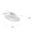 thumbnail image 4 of SYLVANIA 5”/6” LED Recessed Lighting Downlight with Trim, 10.5W=75W, Dimmable, Natural White, Wet Rated - 4 Pack, 4 of 6