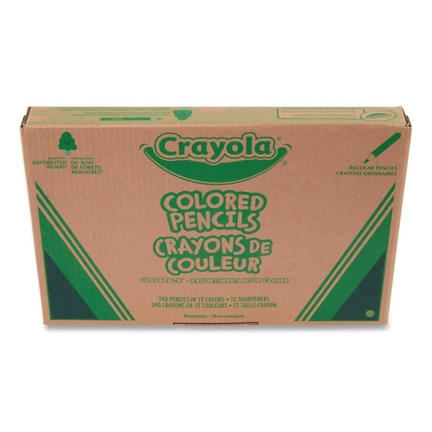 Crayola Color Pencil Classpack Set with (240) Pencils and (12