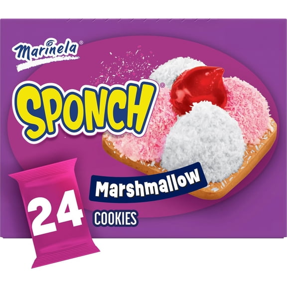 Marinela Sponch Marshmallow Cookies, 1.59 oz., 24 pk.