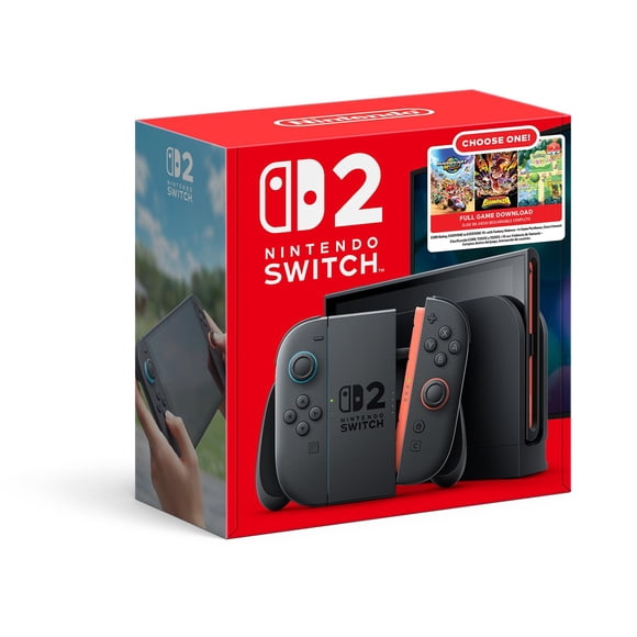 Nintendo Switch 2: Choose Your Game Bundle - Donkey Kong Bananza, Mario Kart World, or Pokemon Pokopia (Digital Game Download)