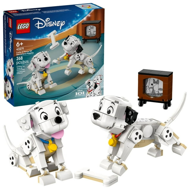 LEGO Disney Lucky & Penny 101 Dalmatians Puppies Building Set, 268 pc.