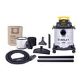 thumbnail image 1 of Stanley 6 Gallon Wet/Dry Vacuum 5.0- Peak HP Stainless Steel, 1 of 25