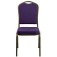 thumbnail image 4 of Flash Furniture Hercules Series Crown Back Fabric Banquet Chair, Purple (Select Quantity), 4 of 4