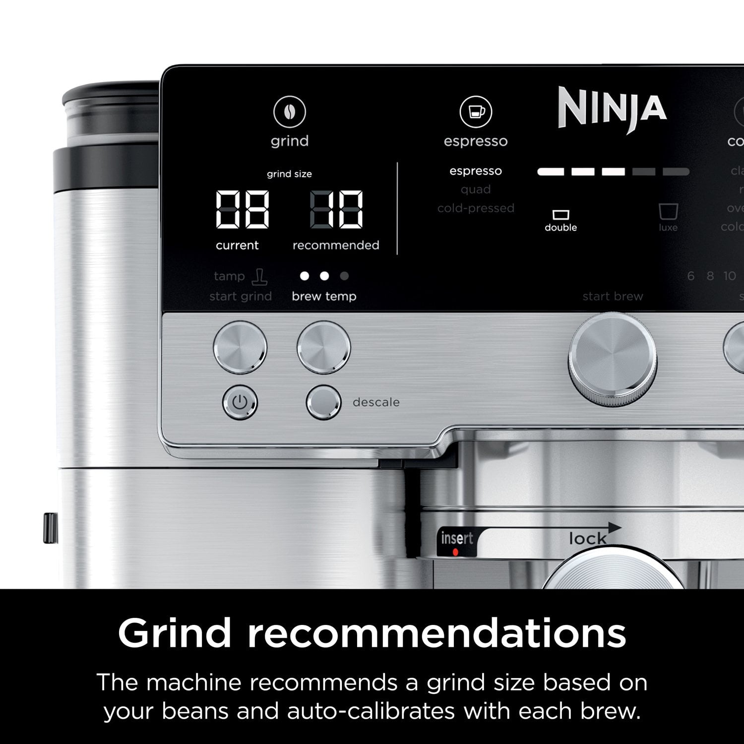 Ninja Luxe Café Premier Series 3-in-1 Espresso Machine Drip Coffee Maker & Cold Brew Machine