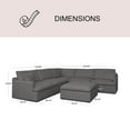 thumbnail image 5 of Capri Modular Fabric 6-Piece Sectional, 5 of 9