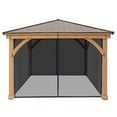 thumbnail image 1 of Yardistry Meridian Gazebo Mesh Kit, Choose Size, 1 of 8