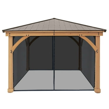 Yardistry Meridian Gazebo Mesh Kit, Choose Size
