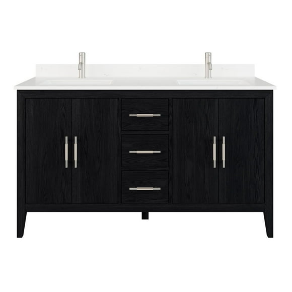 Vienna Bathroom Vanity with Power Bar and Drawer Organizer, Multiple Sizes / Colors