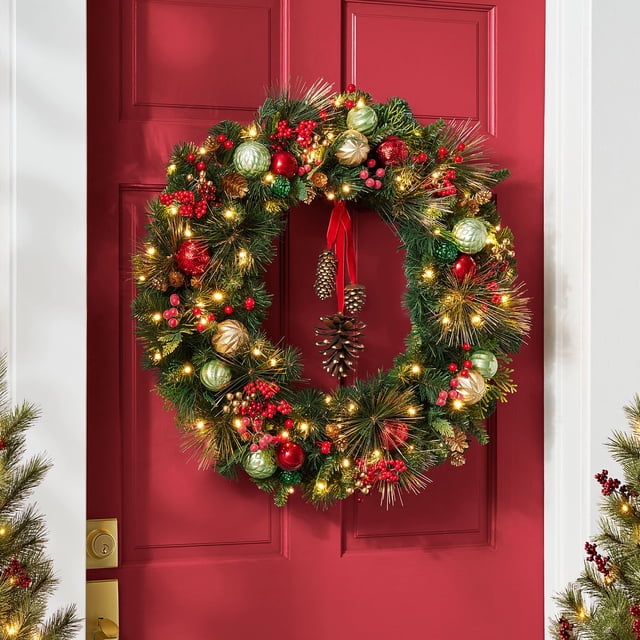 Member's Mark 32" Pre-Lit Decorated Wreath