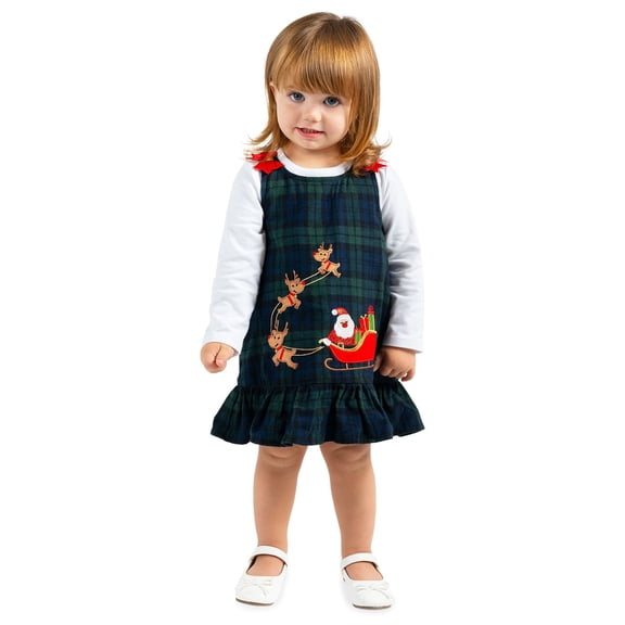 Counting Daisies Baby Girl Holiday Outfit Set