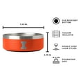 thumbnail image 3 of NCAA 2 pk. Stainless Steel Dog Bowls, 3 of 5