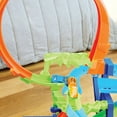 thumbnail image 3 of Hot Wheels Stunt Tracks Mid-Air Crash Playset with Die-Cast Toy Car & Motorized Booster, 3 of 6