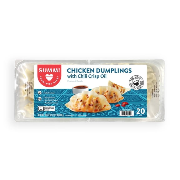 SUMM! Chicken Dumplings with Chili Crisp Oil, 2PK (16.23 oz)