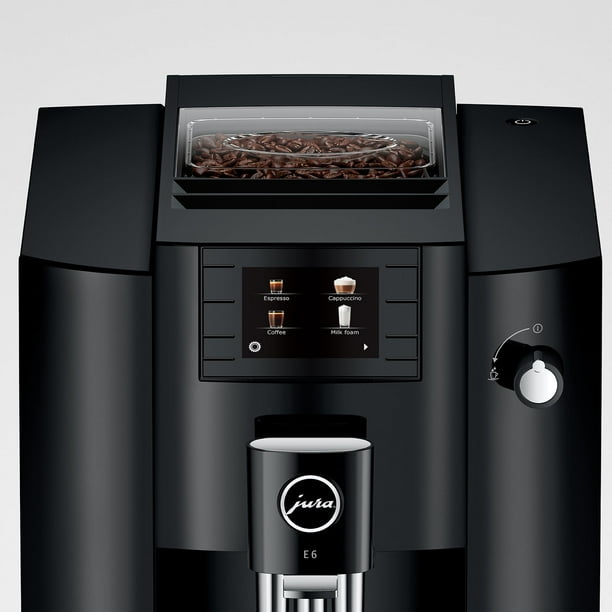 Jura E6 Black Automatic Coffee Center with 11 Brewing Options