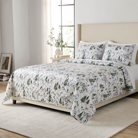 Member's Mark 3-Piece Printed Velvet Quilt Sets, Winter Designs