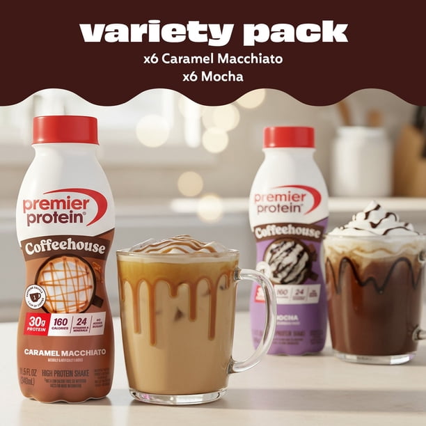 Premier Protein 30g Coffeehouse Variety Pack, 11.5 fl. oz., 12 pk