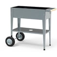thumbnail image 1 of Herstera Galvanized Steel Metal Garden Cart, 1 of 4