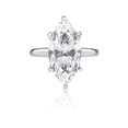 thumbnail image 1 of Lab Created Marquise Cut Solitaire Diamond Ring, 1 of 7
